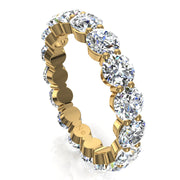 Alliance diamants ronds 4.80 carats or jaune Daniela